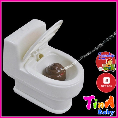 Đồ Chơi Xịt Nước Hình Bồn Cầu-Đồ Chơi Troll Nhà Vệ Sinh Phun Nước E688
