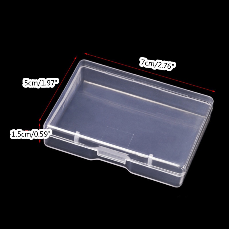 Set 10 Hộp Nhựa Mini Trong Suốt Đựng Trang Sức Có Nắp Đậy Tiện Lợi
