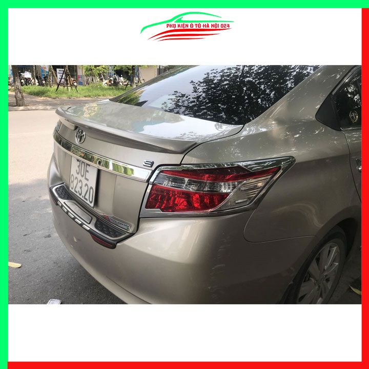 Đuôi gió sau xe liền cốp Vios 2014-2018 hàng mộc chưa sơn