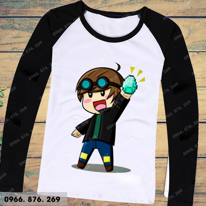 Áo thun minecraft dài tay thoe yêu cầu | BigBuy360 - bigbuy360.vn