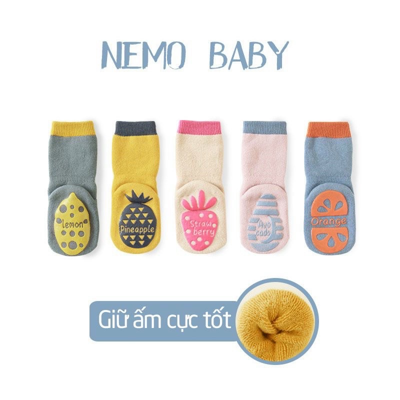 Tất chống trượt hình hoa quả Nemo Baby 🥰🥰