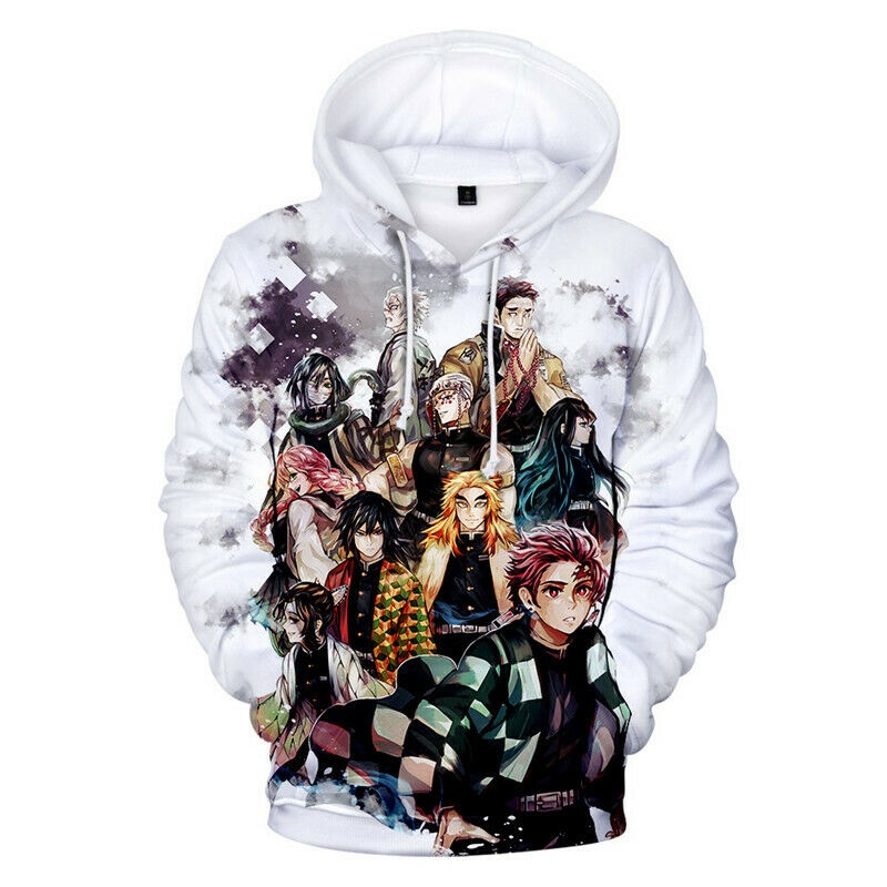Áo Khoác Hoodie In Hình Anime Demon Slayer: Kimetsu no Yaiba