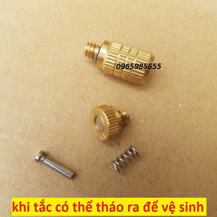 Béc phun sương số 1-2-3-5-6-8 tưới lan/rau/ hoa,làm mát - đầu béc phun sương bằng đồng