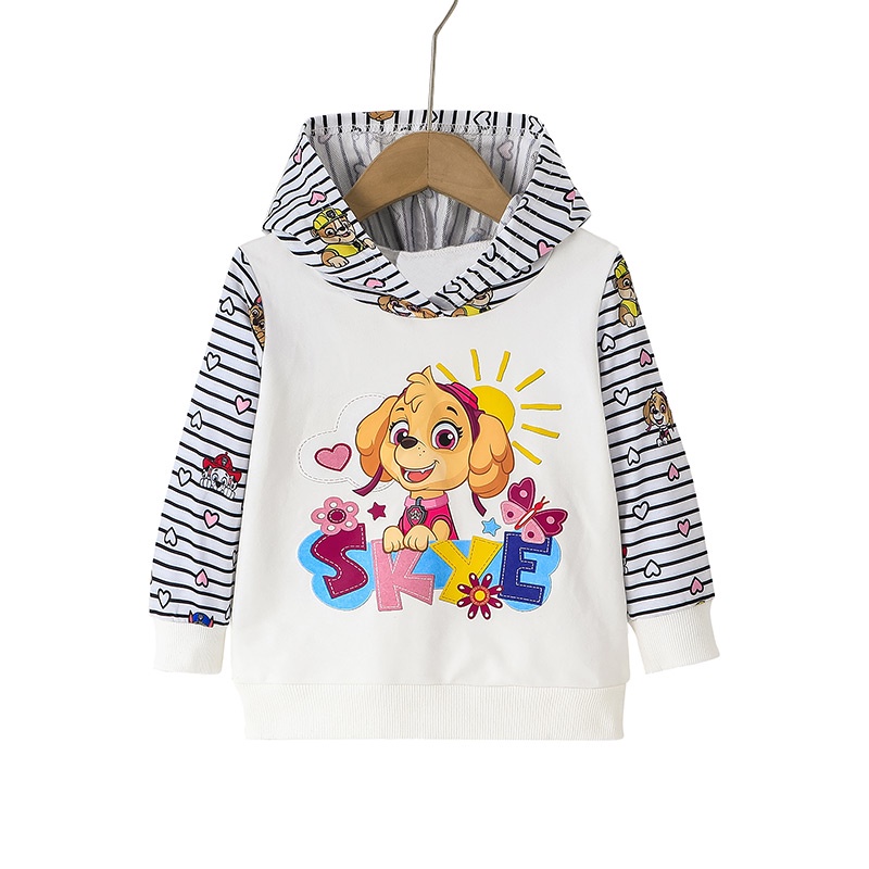 1-6Tuổi hoạt hình PAW Patrol Áo hoodie Tay Dài Cho Bé gái Trẻ em