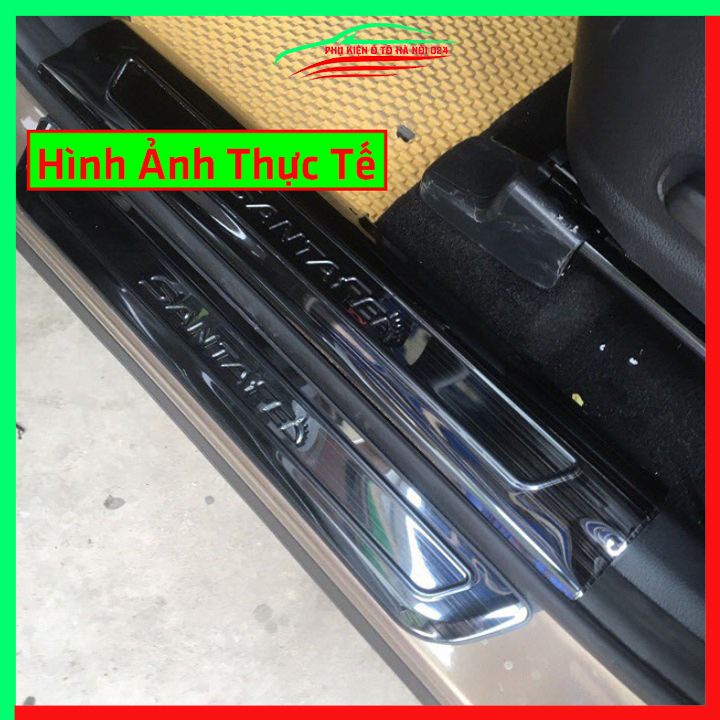 Ốp bậc cửa nẹp bước chân TITAN ô tô Hyundai Santafe 2019-2023 chống trầy bảo vệ xe