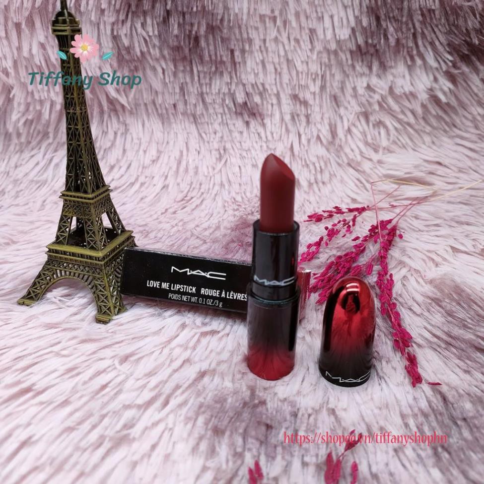 Son lì Mac love me lipstick rouge à lèvres Màu 423 E for effortless 3g sắc đỏ quyến rũ và mê hoặc | BigBuy360 - bigbuy360.vn
