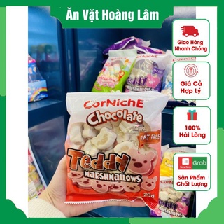 Kẹo bấc/xốp/bông marshmallows corniche philippines 70g nougat trang trí bánh kẹo dẻo bông gòn teddy mega gấu xoắn đủ vị