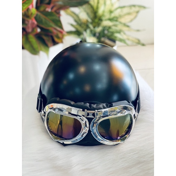 Combo nón bảo hiểm thể thao và kính UV trẻ trung_Smiley shop Long Xuyên