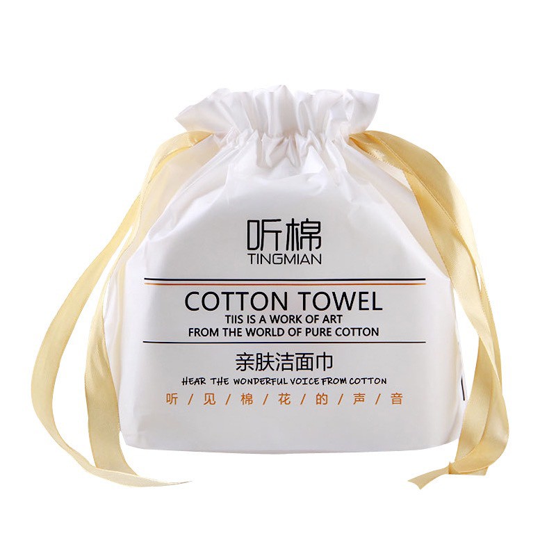 Khăn lau mặt khô siêu mềm &amp; ẩm dùng 1 lần chăm sóc da COTTON TOWEL ( 50 khăn/cuộn )