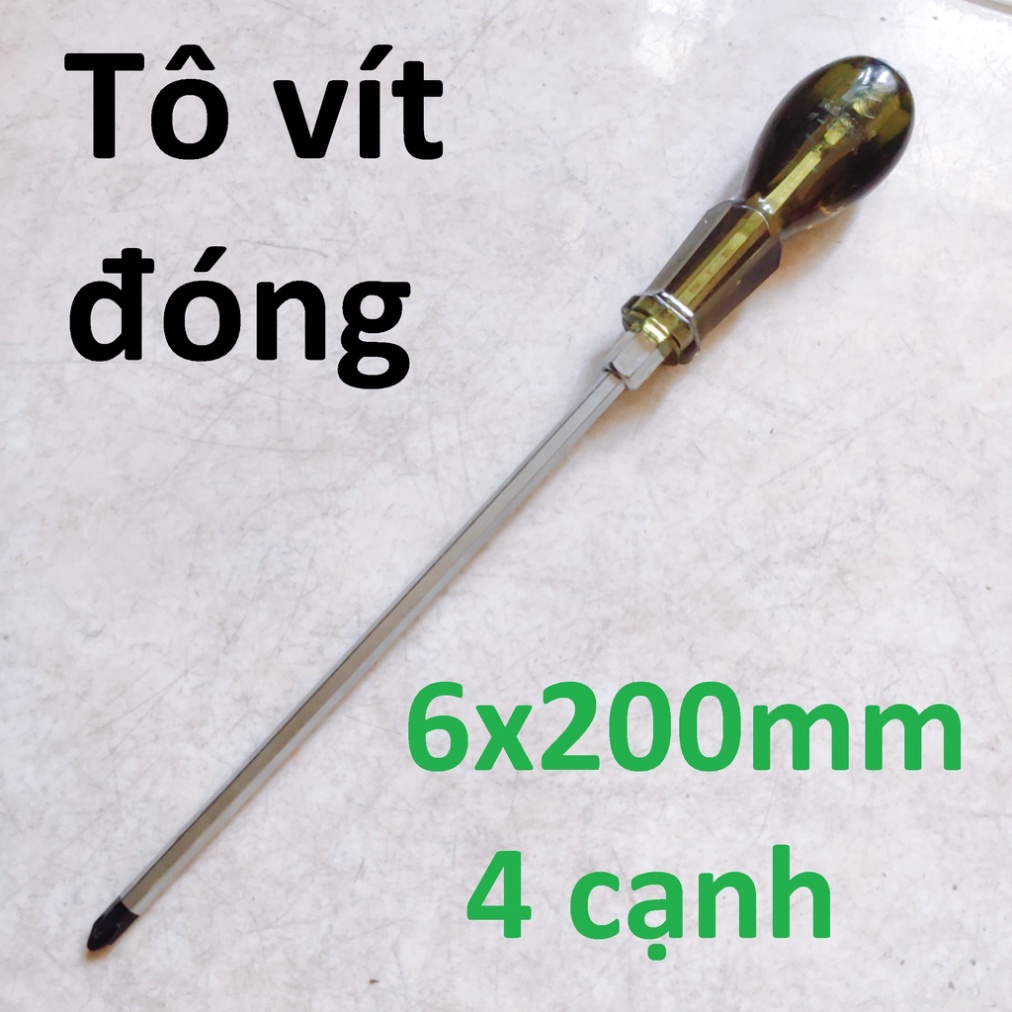 Tô vít đóng phi 6mm hoặc 8mm  KAPUSI các kích thước
