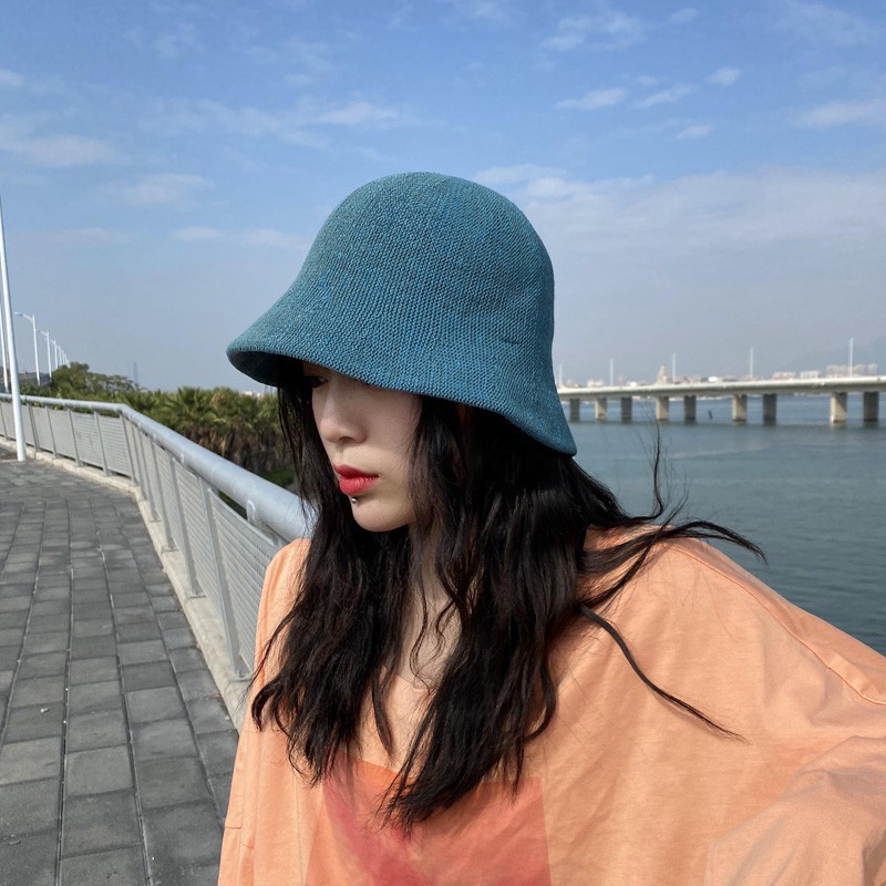 Mũ xô dệt kim thời trang thu đông Nhật Bản cổ điển