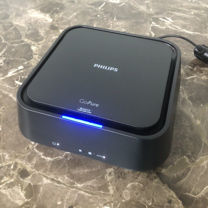 Máy khử mùi - lọc không khí trên xe ô tô Philips GP5201 Cảm biến 3 màu AQI- HÀNG CHÍNH HÃNG