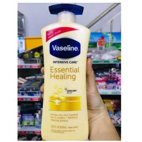 SỮA DƯỠNG THỂ VASELINE BODY LOTION INTENSIVE CARE Essential Healing 600ml