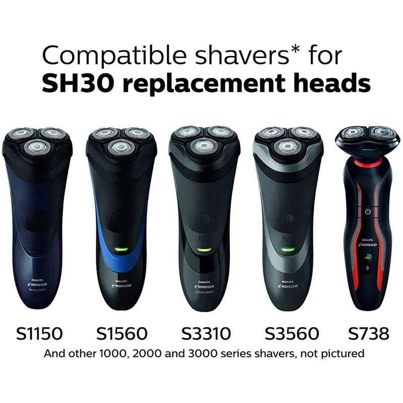Đầu Dao Cạo Thay Thế SH30 / 52 Cho Máy Cạo Râu Philips Norelco Series 3000 / 2000 / 1000