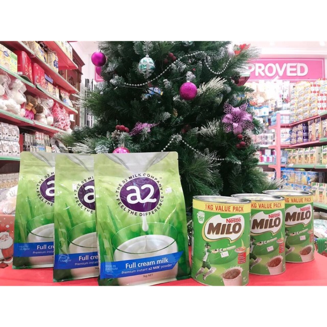 Combo A2 và milo Úc hàng xách