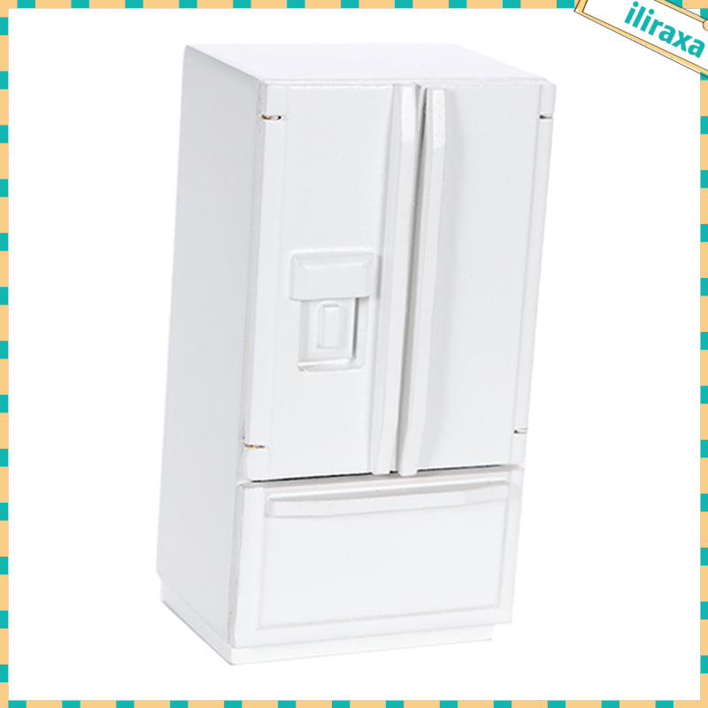 Tủ Lạnh Mini Trang Trí Nhà Búp Bê Tỉ Lệ 1 / 12