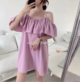 Váy dây bèo tay lỡ