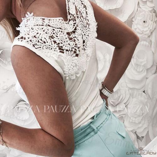 Áo không tay phối ren quyến rũ dành cho nữ | BigBuy360 - bigbuy360.vn