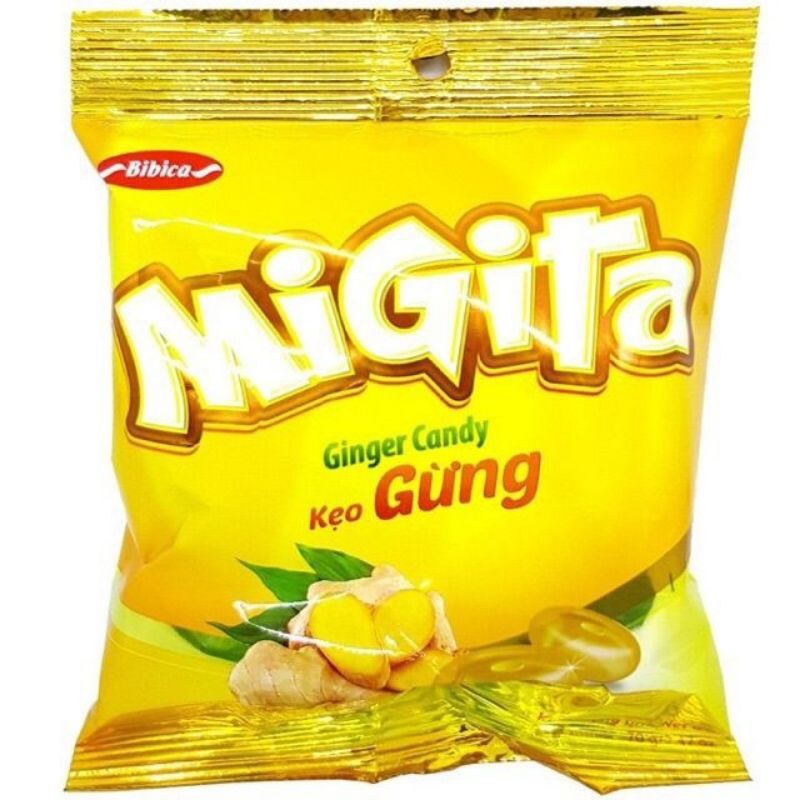 Kẹo gừng Migita Bibica gói 70g