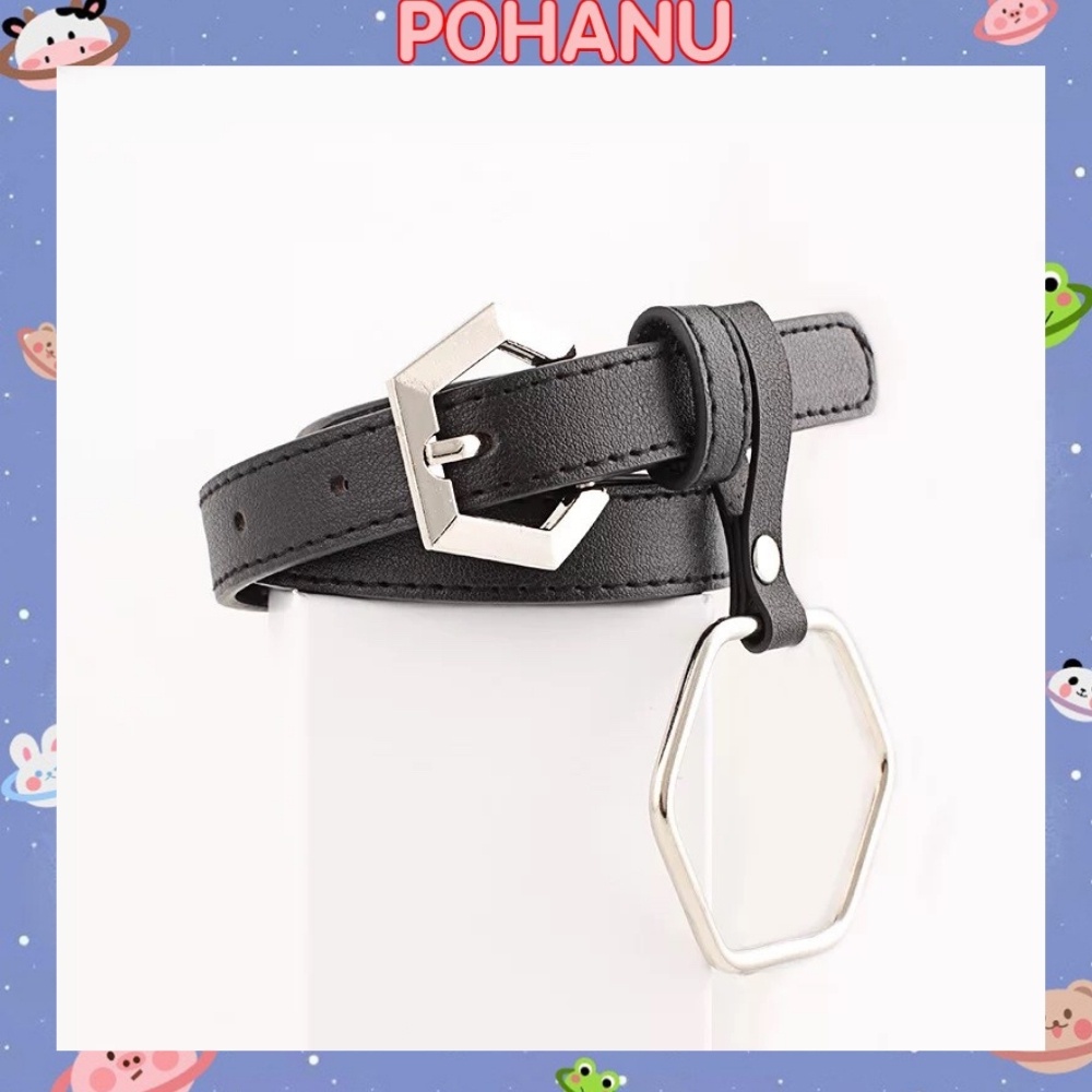 Thắt lưng nữ Pohanu nịt lưng da mềm thiết kế dễ phối đồ phong cách TL1