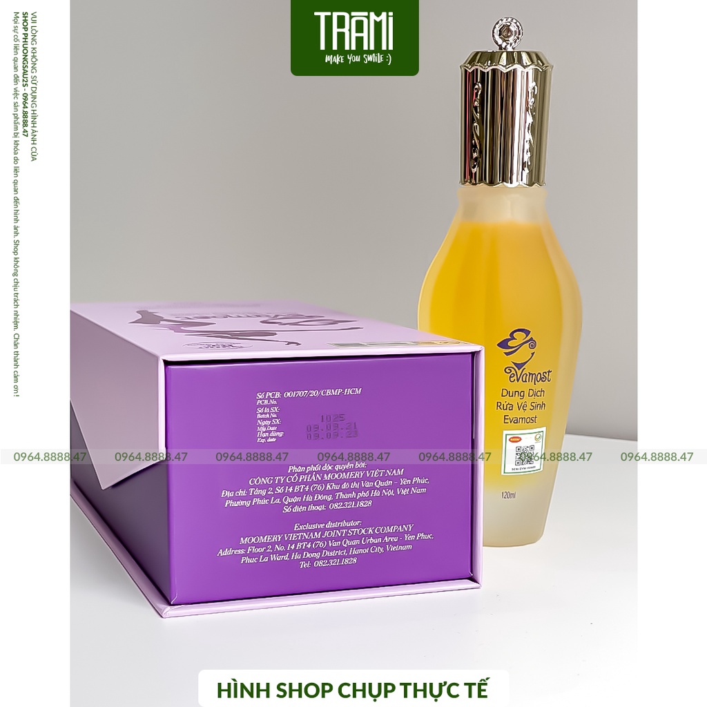 [CHÍNH HÃNG] Dung Dịch Vệ Sinh Evamost Se Khít,Sạch Khuẩn,Dưỡng Hồng,Thơm Quyến Rũ 120ml.