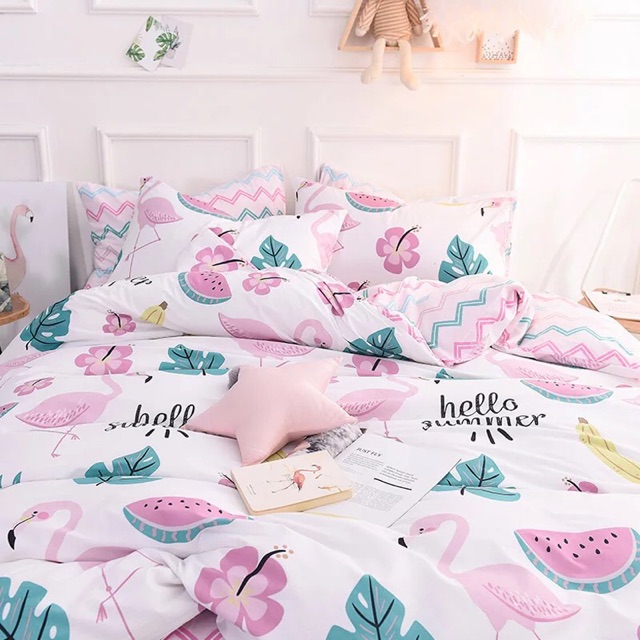 FREESHIP 99K TOÀN QUỐC_MẪU BÁN CHẠY NHẤT- SET CHĂN GA GỐI COTTON POLY. Bo chun mọi kích thước