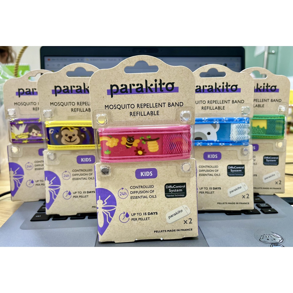 Viên chống muỗi có vòng đeo tay trẻ em họa tiết  - PARA’KITO™ Mosquito Repellent Pirates Graphic Band Kids