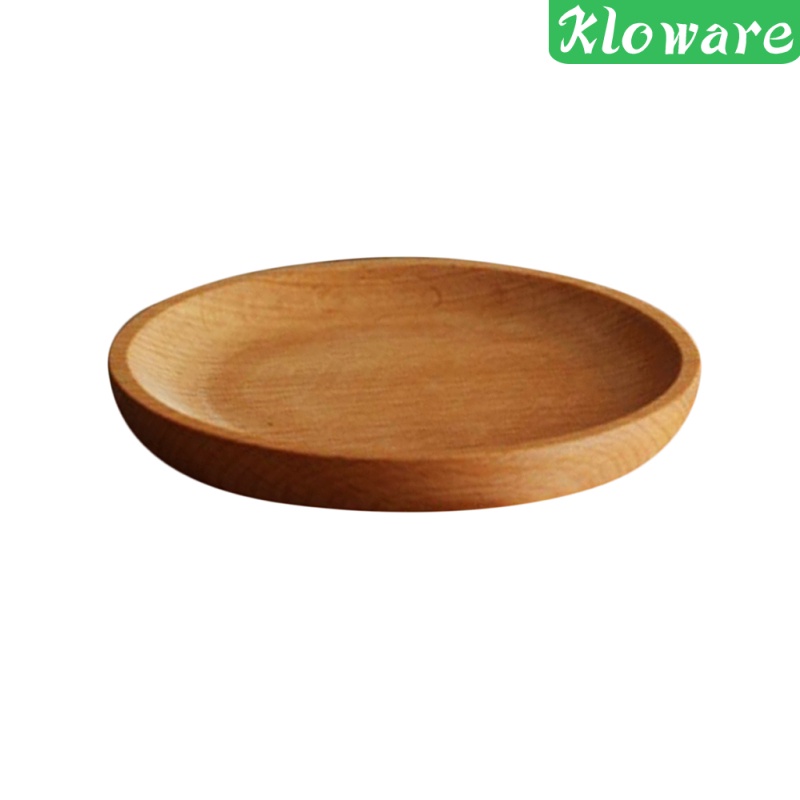 Đĩa Tròn Bằng Gỗ Đựng Thức Ăn Trái Cây Salad