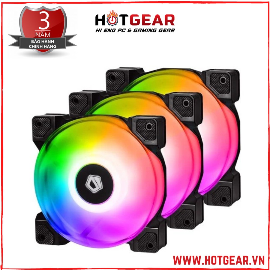 Bộ Fan IDCOOLING DF12025ARGB TRIO (3PCS PACK)