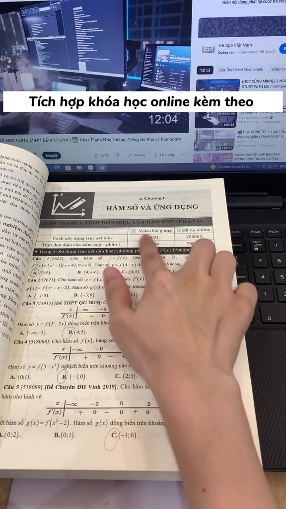 Sách nâng cao Toán lớp 12: 3000 bài tập luyện thi thpt quốc gia moonbook | BigBuy360 - bigbuy360.vn