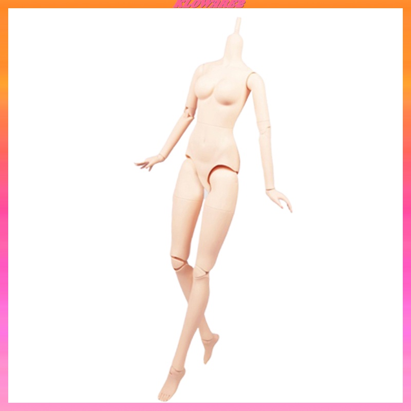 [KLOWARE2]60cm Ball Jointed Doll Nude Vinyl Body Mold without Head DIY Practice Parts