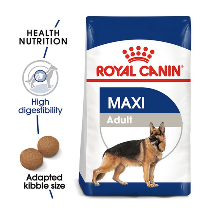 Thức ăn cho chó từ 26 - 44kg và trên 15 tháng tuổi Royal canin Maxi Adult túi 4kg