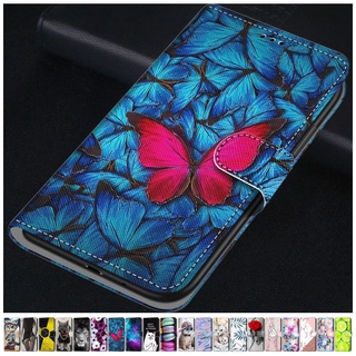 Ốp lưng da kiểu ví sang trọng cho Samsung Galaxy S5 S6 S7 S8 S9 S10 Plus S10E S20 Fe A42 D08F