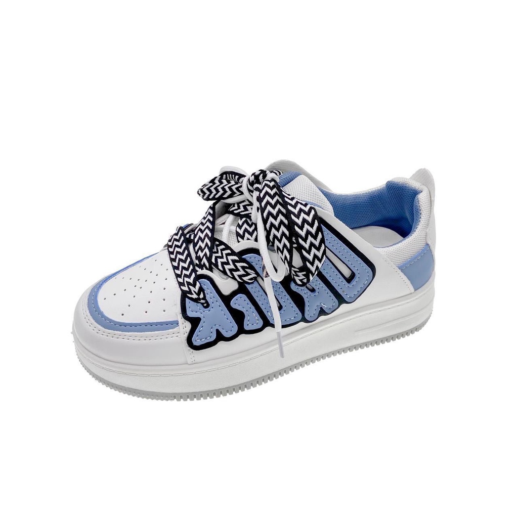 Giày Thể Thao Màu Trắng Thiết Kế Mới Thời Trang Mùa Xuân 2022 Dành Cho Nữ