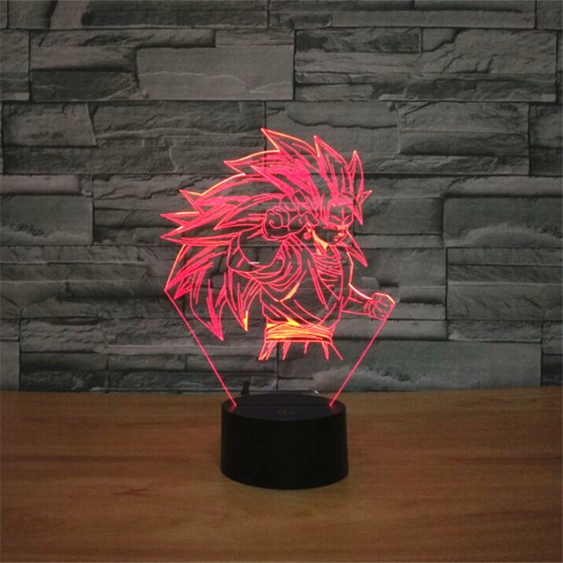 Đèn Led Để Bàn 7 Màu Hình Dragon Ball