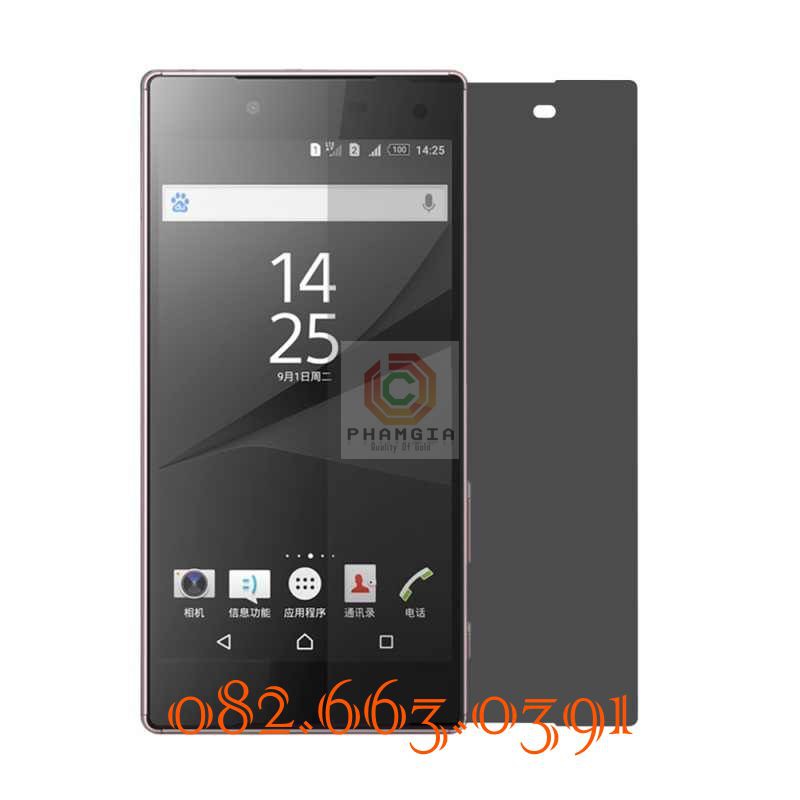 Dán cường lực chống nhìn trộm Sony Z1 / Z2 / Z3 / Z4 / Z5 / Z5 prenium dẻo nano