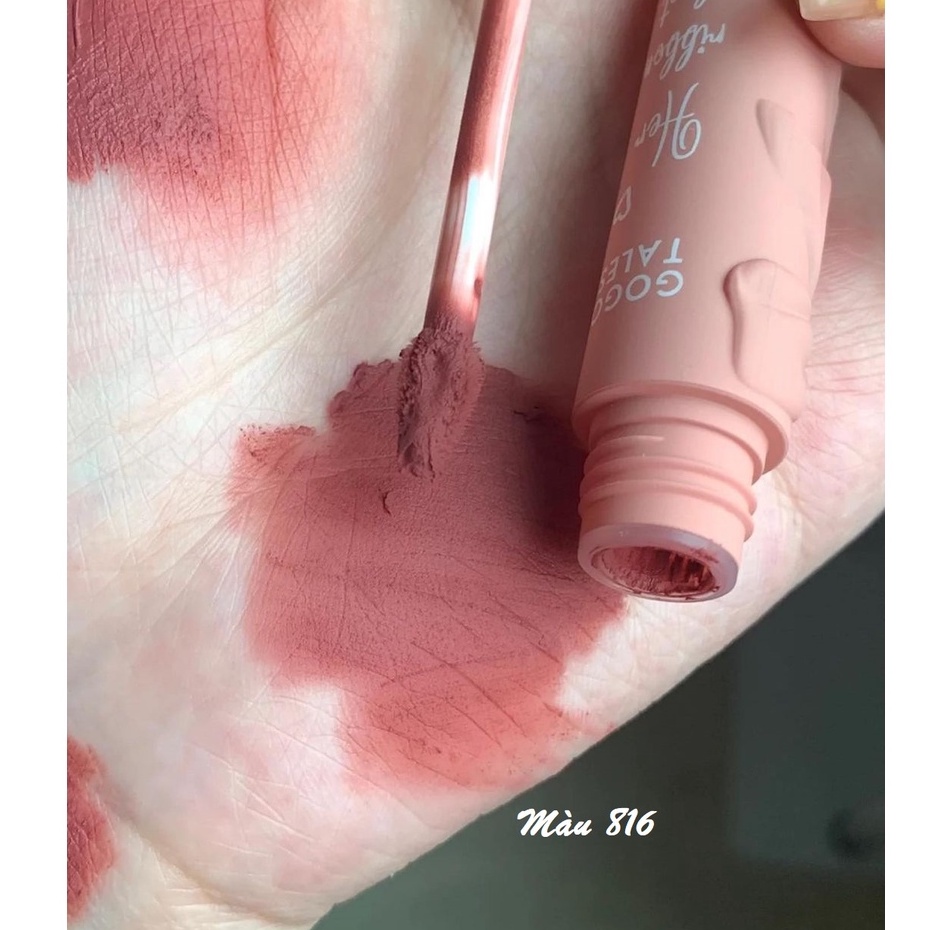Son Kem Lì Mịn Môi GOGOTALES Pink Nơ Khắc Nổi Siêu Xinh GT218
