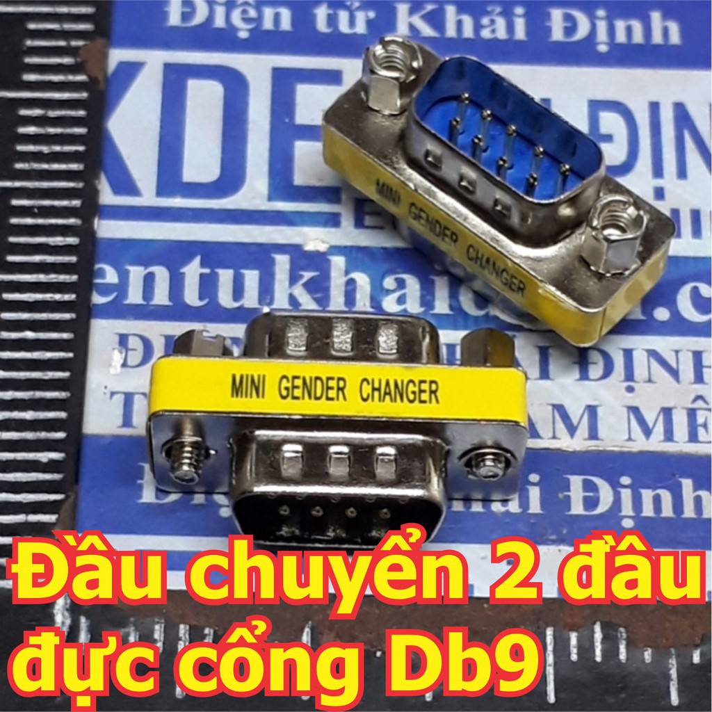 2 cái Đầu chuyển 2 đầu đực cổng DB9, cổng COM RS-232 dùng với dây USB to COM đầu cái kde6195