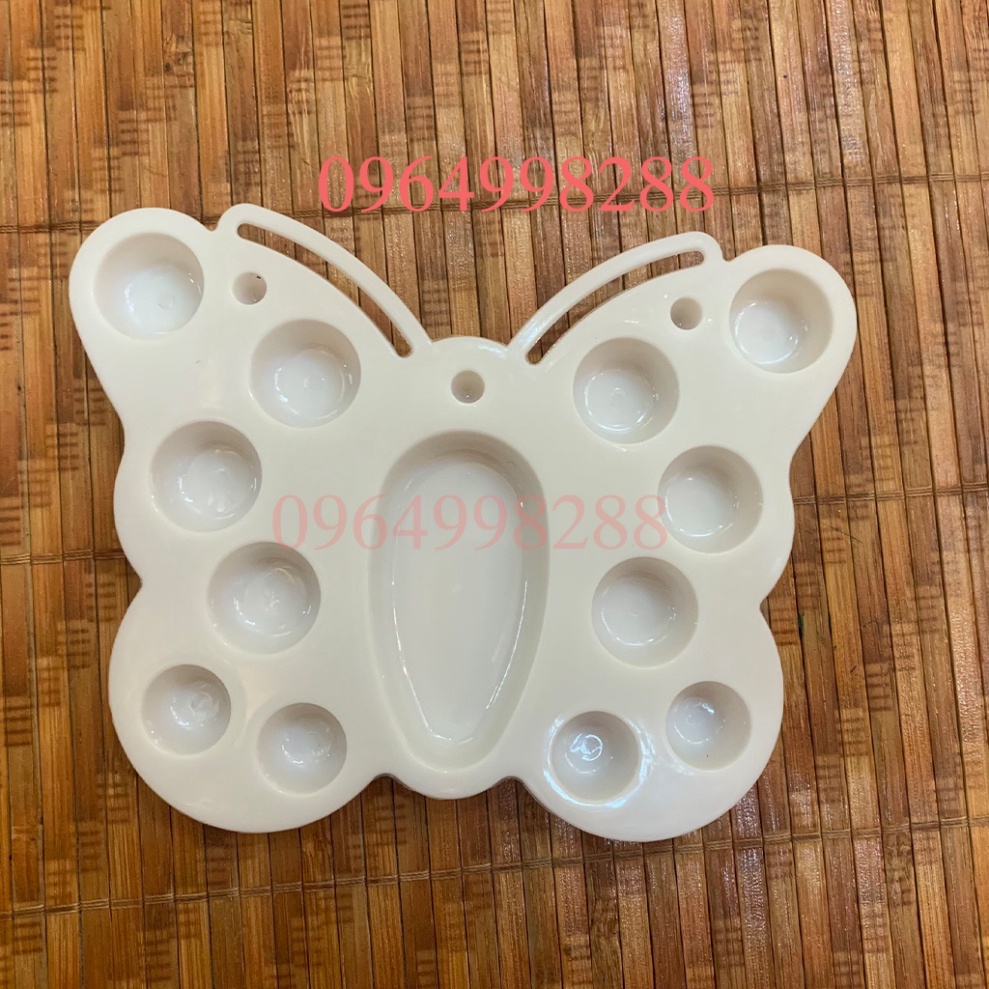🔥khay pha màu nước hình bướm 13 ô🔥palet pha màu acrylic🔥 sơn dầu, màu bột, màu nước, tiện lợi. sạch sẽ🔥
