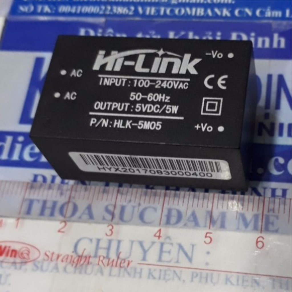 Module nguồn AC-DC Hi-Link HLK-5M05 220vac 5Vdc 5V 5W kde3288