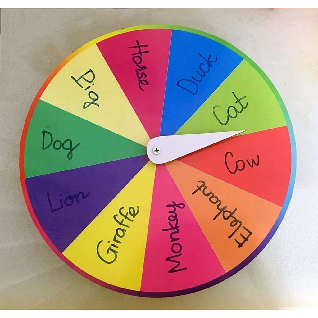 VÒNG QUAY KỲ DIỆU 40CM - THE MAGIC WHEEL-✍️Giáo cụ dạy học✍️ Có Thể Viết Lên và Xóa Dễ Dàng