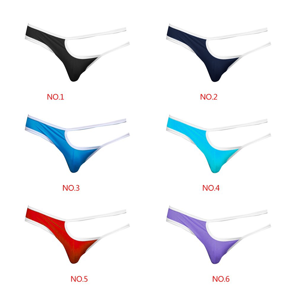 Quần lót vải lụa hở 1 bên dạng lồi cho nam giới, kích thước S/M/L