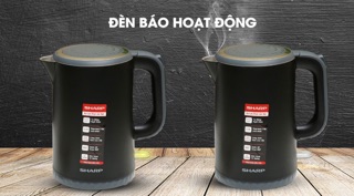 Bình đun siêu tốc Sharp 1.7 lít EKJ-17EVPS-BK - CHÍNH HÃNG