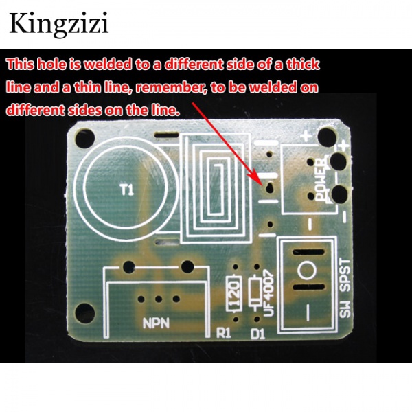 Bộ Chuyển Đổi Tần Số Cao DC 15kV Tăng Áp Cao 18650 Tự Lắp Ráp Phù Hợp Với Lõi Chữ U 3.7V