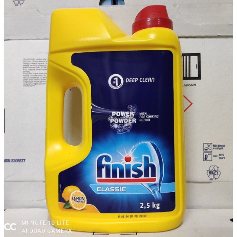 Bột rửa chén bát Finish 2,5kg