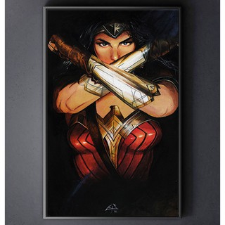 TRANH CANVAS SIÊU ANH HÙNG DC treo tường in theo yêu cầu - WONDER WOMAN 5