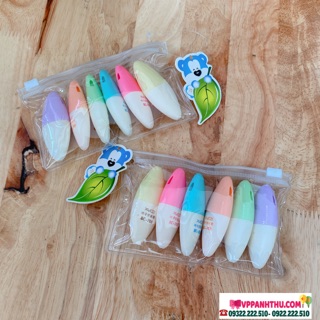 BÚT DẠ QUANG VĨ 6 CÂY MINI 705