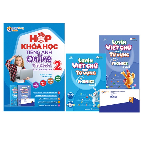 Sách Hộp Khóa Học Tiếng Anh Online Tiểu Học - Lớp 2
