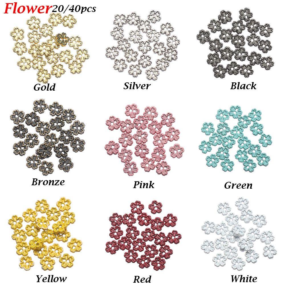 BEBETTERM Set 20 / 40 Nút Cài Kim Loại Dùng Làm Đồ Thủ Công DIY