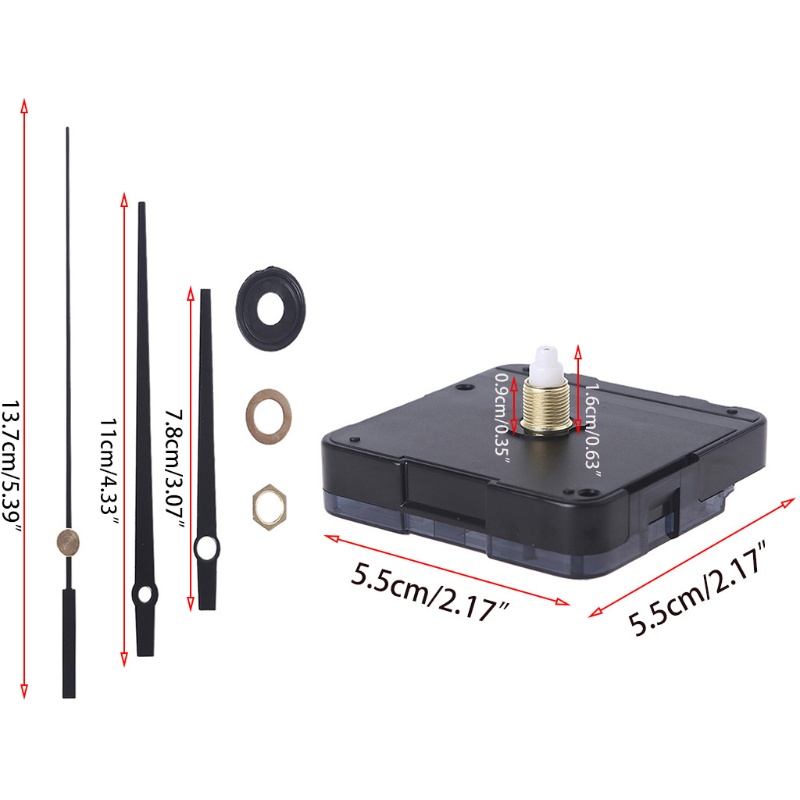 Động Cơ Đồng Hồ Treo Tường Bluetooth Có Kim Đồng Hồ Thay Thế Chạy Bằng Pin Yên Tĩnh DIY